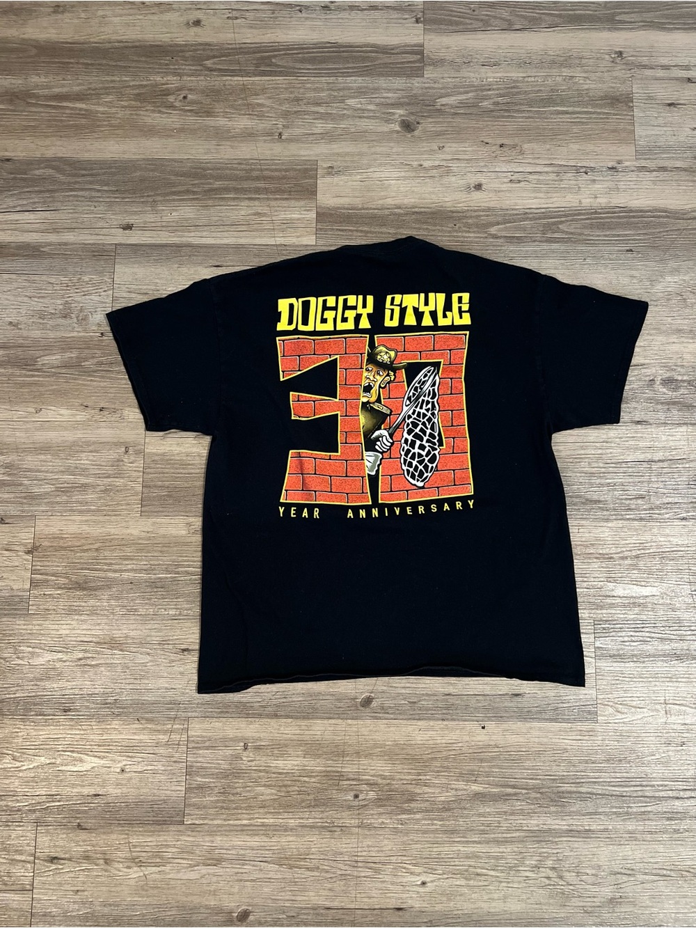 Snoop Dogg Doggy Style Deathrow Records Black Graphic T-shirt Size XLarge